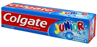 Product Illustration of Colgate Toothpaste 2.7oz bubble fruit junior