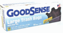Product Illustration of Goodsense Trash Bag 30 Gallon Trash Bag 10ct. 