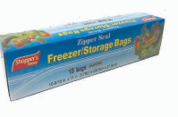 Product Illustration of Shopper's Choice Zipper Seal Gallon Bag 15ct 