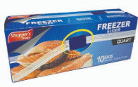 Product Illustration of Shopper's Choice Quart Freezer Bag 10ct 