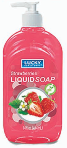 Product Illustration of Lucky Liquid Hand Soap 14 fl oz Strawberry