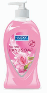 Product Illustration of Lucky Pearl Liquid Soap 13.5 fl oz Rose Petals