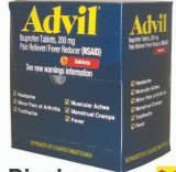 Product Illustration of Advil tablets 50/2's 