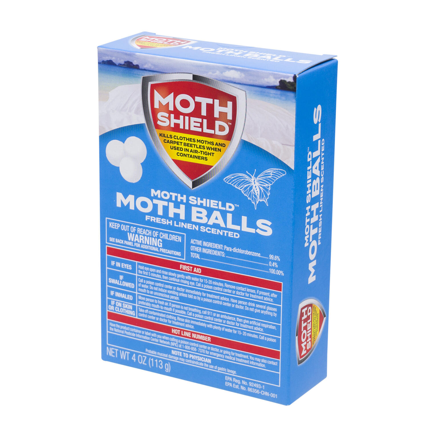 Product Illustration of Moth Shield Moth Balls 4 oz. Linen