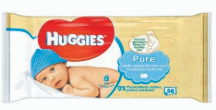 Product Illustration of Huggies Baby Wipes Pure 56ct. 