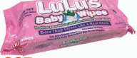 Product Illustration of Lulu's Baby Wipes 80ct. Pink