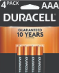 Product Illustration of Duracell AAA 4 Pack