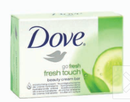 Product Illustration of Dove Bar Soap 135g/4.75oz Fresh Touch Green 