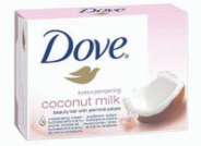 Product Illustration of Dove Bar Soap 135g/4.75oz Coconut Milk