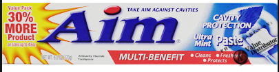 Product Illustration of Aim toothpaste Ultra Mint Paste