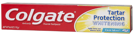 Product Illustration of Colgate Toothpaste 2.5oz weighting tartar protection