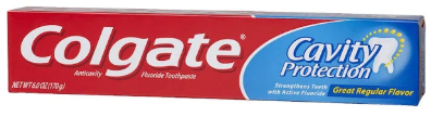 Product Illustration of Colgate Toothpaste 8oz cavity protection regular