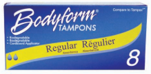 Product Illustration of Bodyform Regular Tampons 8ct. 