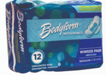 Product Illustration of Bodyform Maxi Pads Winged 12ct.