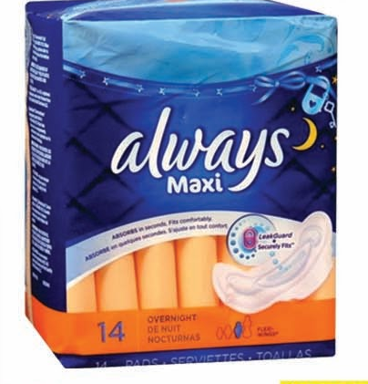Product Illustration of Always Maxi Overnight w/ Wings 14ct.