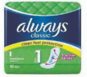 Product Illustration of Always Classic Standard 10ct.