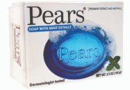 Product Illustration of Pears 3.5oz mint extract Bar Soap