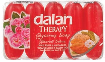 Product Illustration of Dalan 5 Pack Bar Soap Wild Roses & Almond Oil