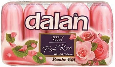 Product Illustration of Dalan 5 Pack Bar Soap Pink Rose