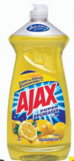 Product Illustration of Ajax Dish Liquid 28oz Lemon