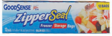 Product Illustration of Good Sense Zipper Seal Gallon Freezer & Storage Bag 11ct