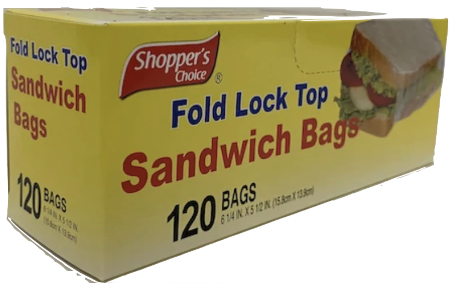 Product Illustration of Shopper's Choice Sandwich Bag 120 ct 