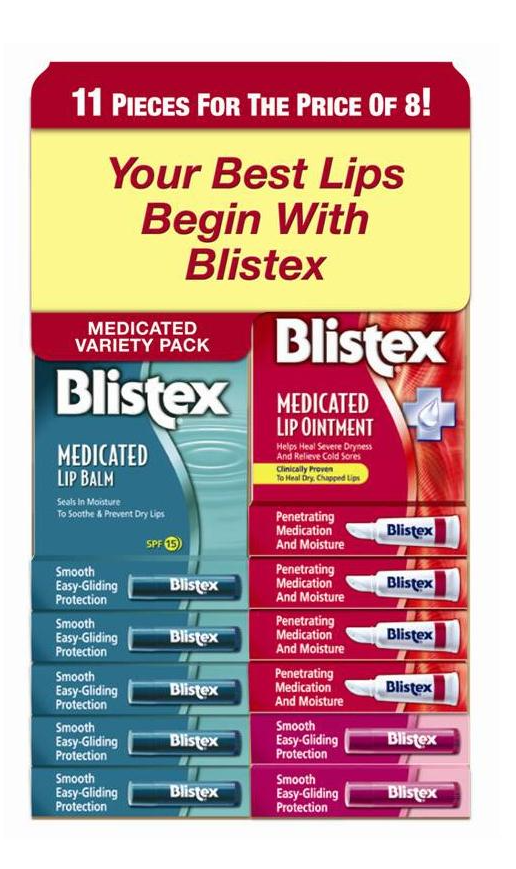 Product Illustration of Blistex variety pack 11s