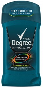 Product Illustration of Degree Deodorant 1.7oz Extreme Black