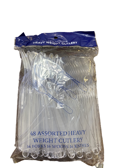 Product Illustration of Shopper's Choice Heavy Duty Clear Combo 48ct. 