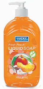 Product Illustration of Lucky Liquid Hand Soap 14 fl oz Fresh Peach