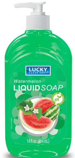 Product Illustration of Lucky Liquid Hand Soap 14 fl oz Watermelon