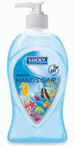 Product Illustration of Lucky Pearl Liquid Soap 13.5 fl oz Clear Aquarium
