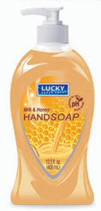 Product Illustration of Lucky Pearl Liquid Soap 13.5 fl oz Milk & Honey