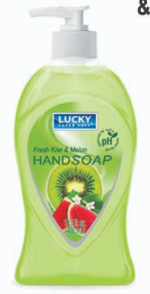 Product Illustration of Lucky Pearl Liquid Soap 13.5 fl oz Kiwi & Melon