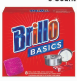 Product Illustration of Brillo Steel Wool Soap Pads 8ct Original