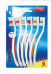 Product Illustration of Shopper's Choice Family 6pk Toothbrush