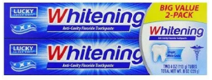 Product Illustration of Lucky Toothpaste 2pk Whitening