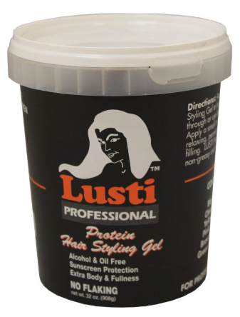 Product Illustration of Lusti Hair Styling Gel 16oz. Black