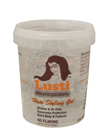 Product Illustration of Lusti Hair Styling Gel 16oz. Clear