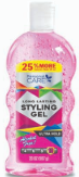 Product Illustration of Personal Care Styling Gel Clear Pink Ultra Hold