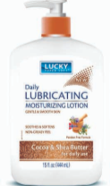 Product Illustration of Lucky Daily Lotion 15oz. Cocoa & Shea Butter