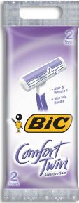 Product Illustration of Bic Comfort Twin 2 Pack Womens