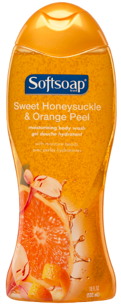 Product Illustration of Softsoap Body Wash 18oz. Sweet Honeysuckle & Orange