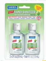 Product Illustration of Lucky Hand Sanitizer 2-2oz Pack Aloe