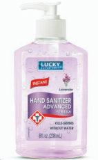 Product Illustration of Lucky Hand Sanitizer 8 fl oz. Lavender