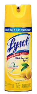 Product Illustration of Lysol Disinfecting Spray 12.5 oz. Lemon Breeze
