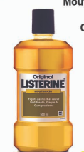 Product Illustration of Listerine Mouthwash 500ml Original